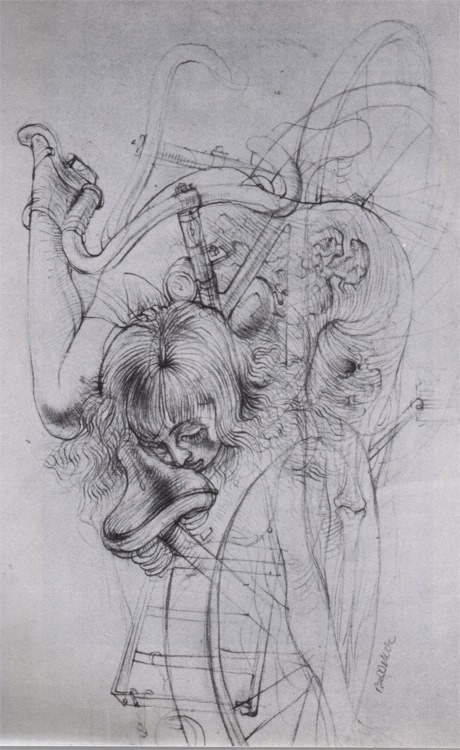 hans bellmer - drawing - le bastart