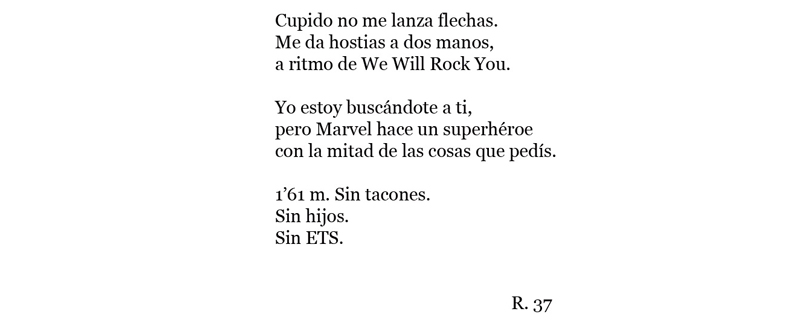 edurne herran poesia eres tu in le bastart